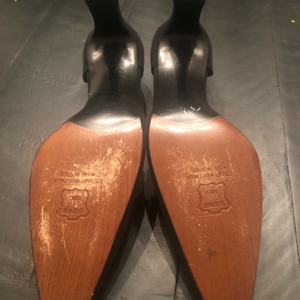 Stuart Weizman Fabric Pumps w/Rhinestone Accents - Picture 8 of 8